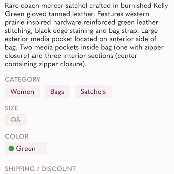 Coach Mercer satchel - Picture 10 of 10